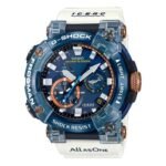 WATERPROOF SHOCKPROOF SAPPHIRE CRYSTAL SOLAR POWERED MENS .BLUE ANALOG GWF-A1000K-2AJR