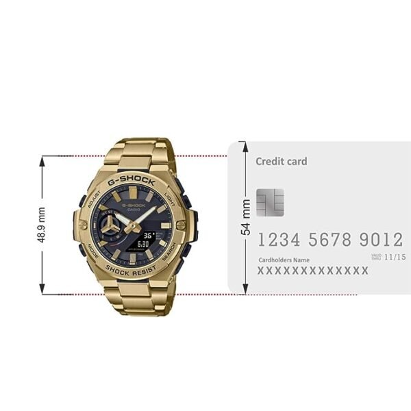 G1234 G-Shock GST-B500GD-9ADR Analog-Digital Watch with Tough Solar - Carbon Core Guard - Image 2