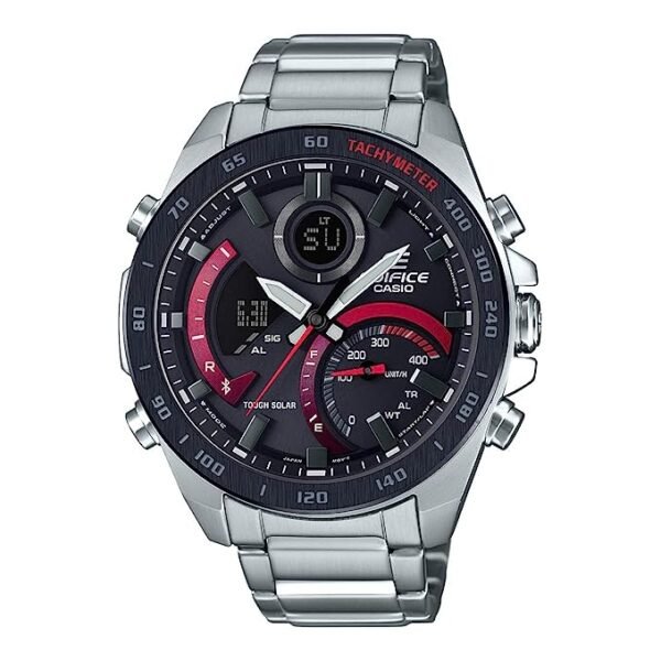 Casio Analog-Digital Black Dial Men's Watch-ECB-900DB-1ADR (EX499)