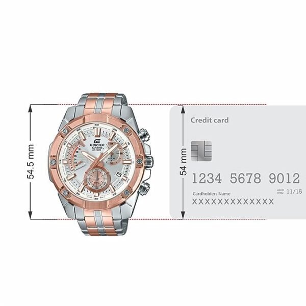 Casio Edifice Analog Silver Dial Men's Watch-EFR-559SG-7AVUDF (EX429) - Image 2