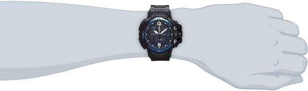 Sapphire Crystal Solar Powered Mens BlackBlue Analog GW-A1100FC-1A - Image 5