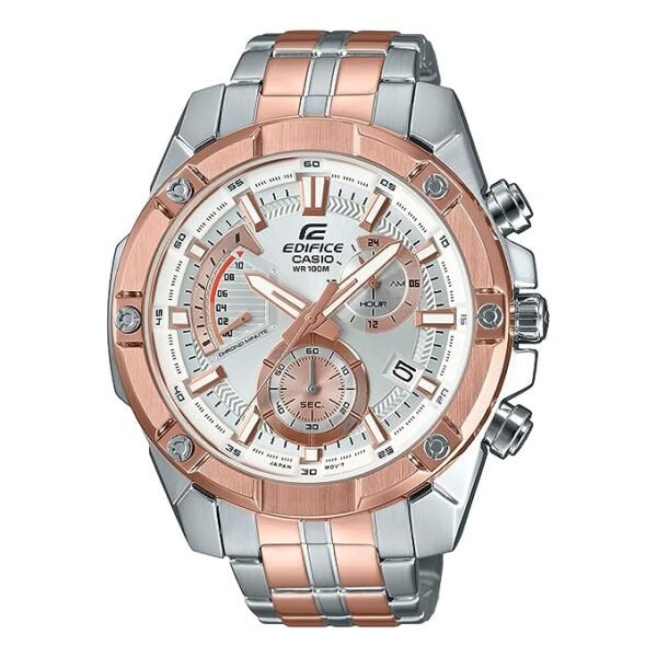 Casio Edifice Analog Silver Dial Men's Watch-EFR-559SG-7AVUDF (EX429)